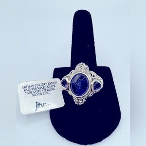 Beautiful Sterling Silver Blue Tanzanite .30cttw. Ring Size 8